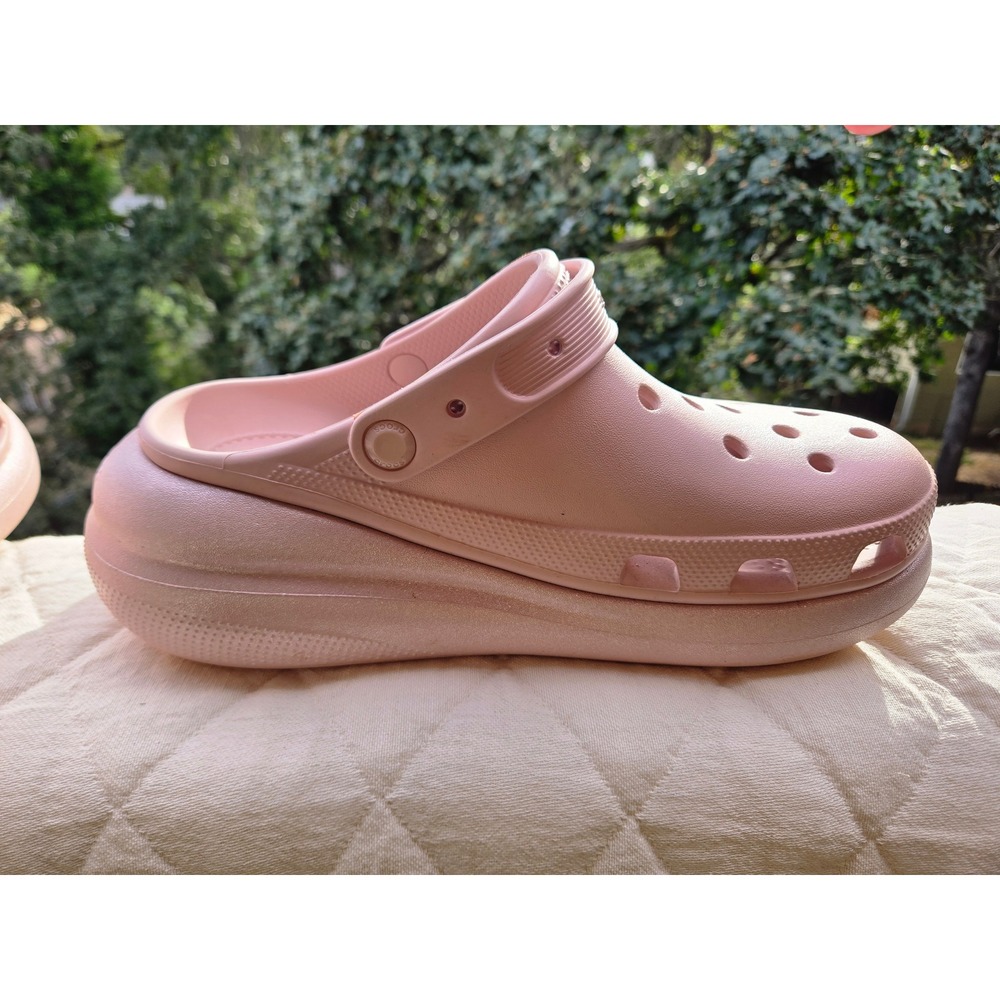 Crocs Classic Crush Clog Platform Pink Women 11 Chunky Sole